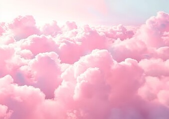 Colorful pink fluffy cotton candy background, soft color sweet candyfloss, lovely valentine concept, abstract blurred dessert texture