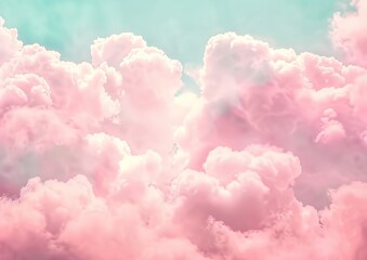 Colorful pink fluffy cotton candy background, soft color sweet candyfloss, lovely valentine concept, abstract blurred dessert texture