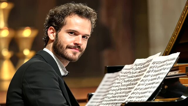 Piano Lesson with Music Tutor Focusing on Hands and Sheet Music