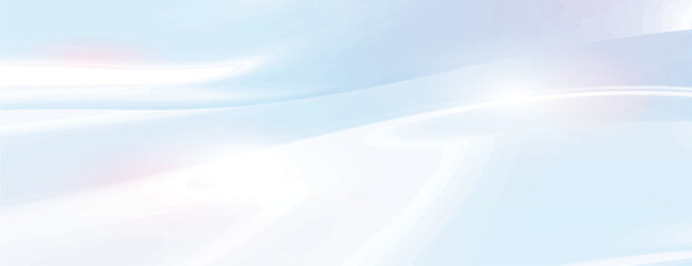 A smooth, flowing white background with a silky texture. The white background features soft, wavy patterns creating a serene effect. Gradient wave background vector. Pastel background.