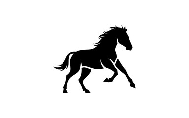 horse logo vector illustration, stallion logo template