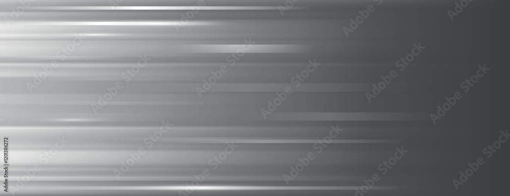 Poster gray background with a sleek, metallic texture. the background features horizontal gray stripes, cre
