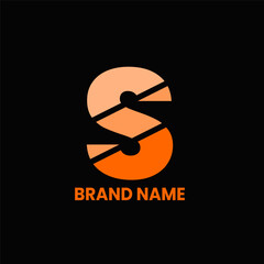 S letter logo for company