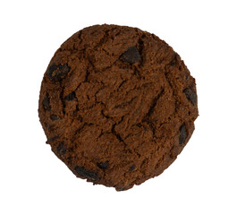 chocolate chip cookie isolated on white