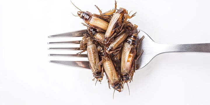 Crickets on a Fork: A Close-Up Look at Edible Insects
