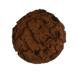 chocolate chip cookies with raisin topping