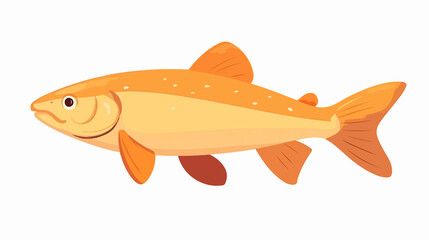 Detailed Brook Trout Isolated Vector Illustration for Design Projects