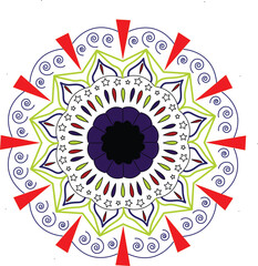 mandala design for saree lover in vector art