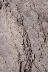 Layered rock in the Swiss Alps as background