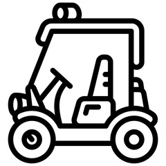 Buggy Car Icon. Dune Buggy Icon