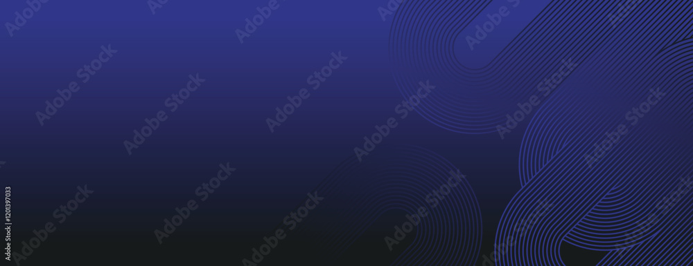 Poster abstract background with a gradient from dark blue to black. the background features subtle blue lin