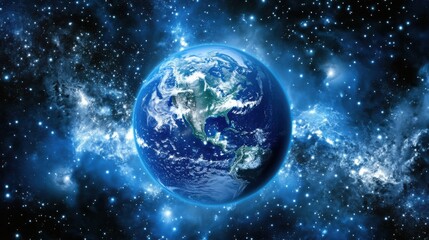 Obraz premium Spectacular Sunrise: Earth's Splendid Outlook as Observed from the Depths of Space