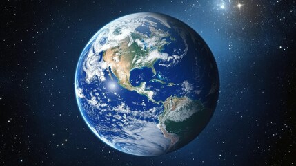 Obraz premium Spectacular Sunrise: Earth's Splendid Outlook as Observed from the Depths of Space