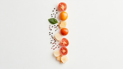 A visually stunning pizza with colorful, artistic topping arrangements