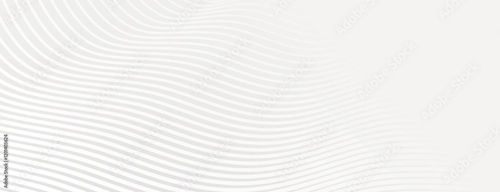 Poster wavy line background with a minimalist style. the background is light gray with a smooth texture. li