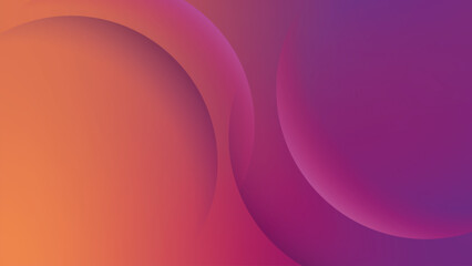 Abstract circle dark orange purple pink gradient desktop wallpaper vector. Gradient dark orange purple Digital technology background. Abstract circle shape orange pink gradient wallpaper background