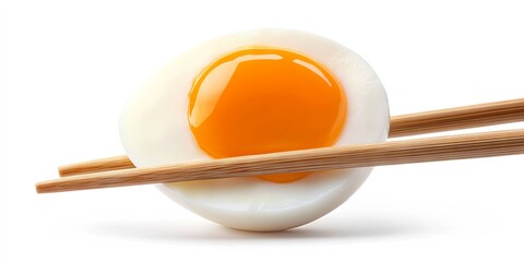 Soft Boiled Egg with Chopsticks - Delicious & Simple Breakfast