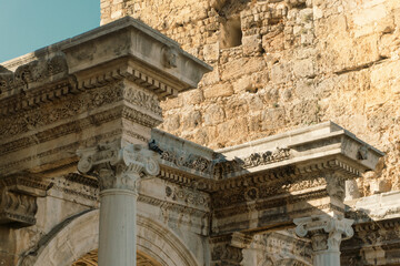 Obraz premium detail of the facade of church