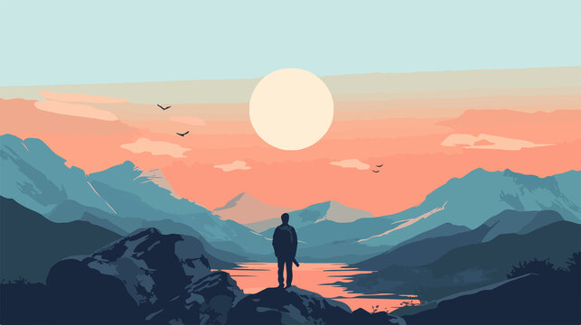 Motivational Flat Vector Illustration for Hard Workers and Hustlers