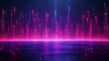 Abstract Pink and Purple Light Particle Streams