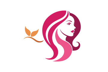 Elegant Abstract Logo Vector Template for Women's Salons