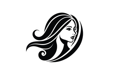 Elegant Abstract Logo Vector Template for Women's Salons