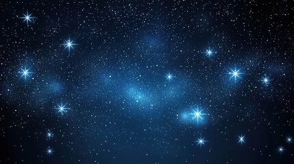 Fototapeta premium Celestial Night Sky: A Universe of Stars and Cosmic Wonders