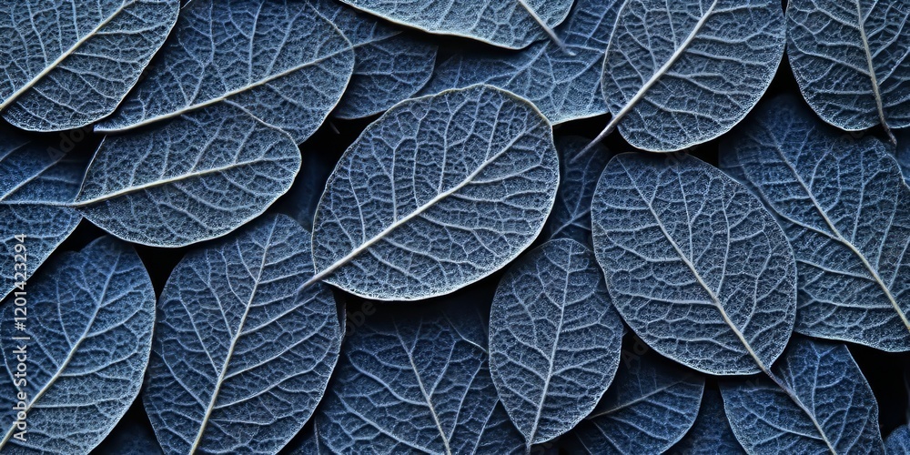 Poster delicate little leaves displaying a stunning pattern are captured in this image, showcasing the beau