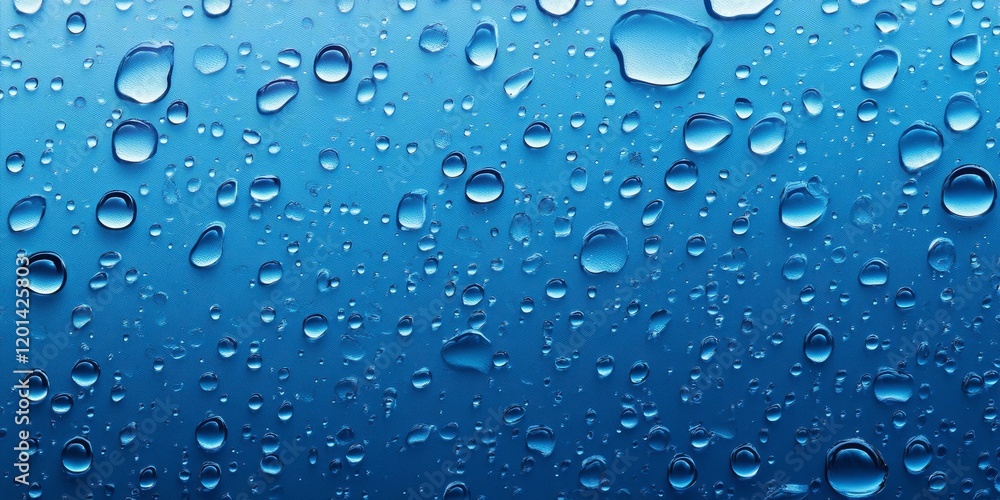Aufkleber Background featuring water drops of various sizes, showcasing both big and small drops. This collection of water drops adds a dynamic texture and refreshing feel to any design.