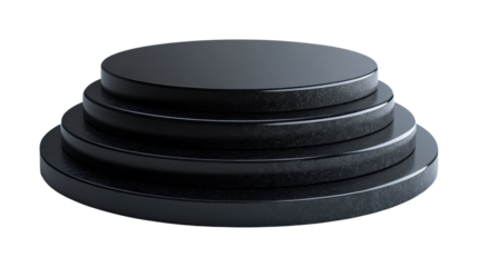 Black podium icon on graphic design minimalist style high fidelity digital isolated on transparent background png