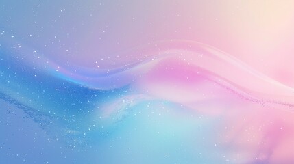 A serene depiction of a starry sky with a vibrant aurora borealis gently flowing amidst the stars, set against a minimalist white backdrop for contrast.