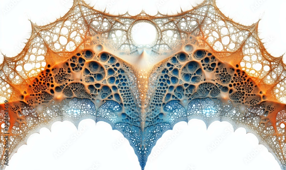 Poster a series of interconnected dots creating a large polygon shape with intricate details, digital art, 