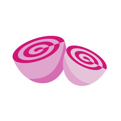  A vibrant and graphic illustration of two pink rose, showcasing their unique concentric rings and vivid pink hue.