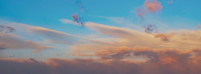 colorful sunset clouds background