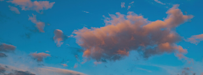 colorful sunset clouds background