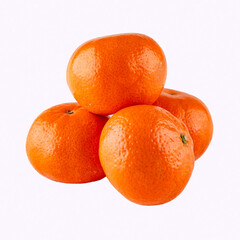 tangerines on a white background, mandarins on a white background, juicy oranges
