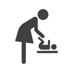 icon of a room for mother and child with a changing table