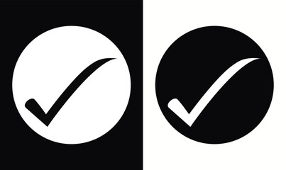 A simple vector correct icon.