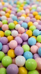 Colorful candy-themed phone background