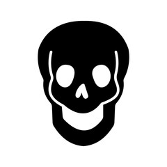 Human skull icon vector illustrationvector illustration, pictogram isolated on white background. color editable
