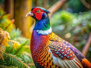 Ring-necked Pheasant at Multan Zoo - Sharp Focus Wildlife Photography