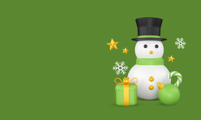 Merry christmas and happy new year with 3d decorative gift boxs. 3d merry christmas