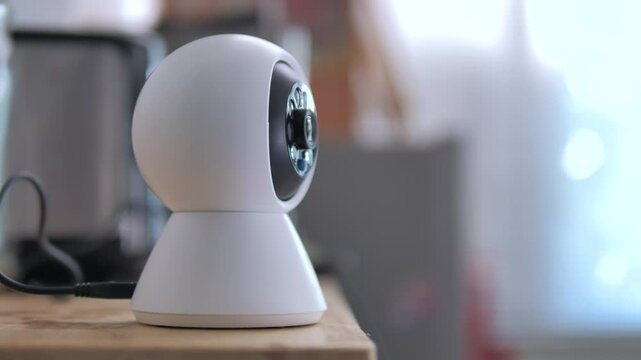 Wifi Ip camera CCTV. Digital surveillance and smart home concept