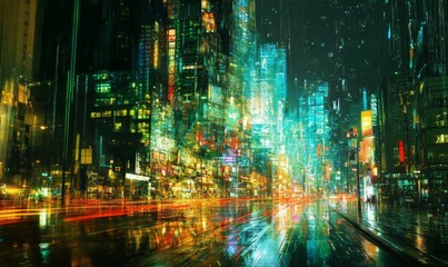 Abstract Digital Lightscape