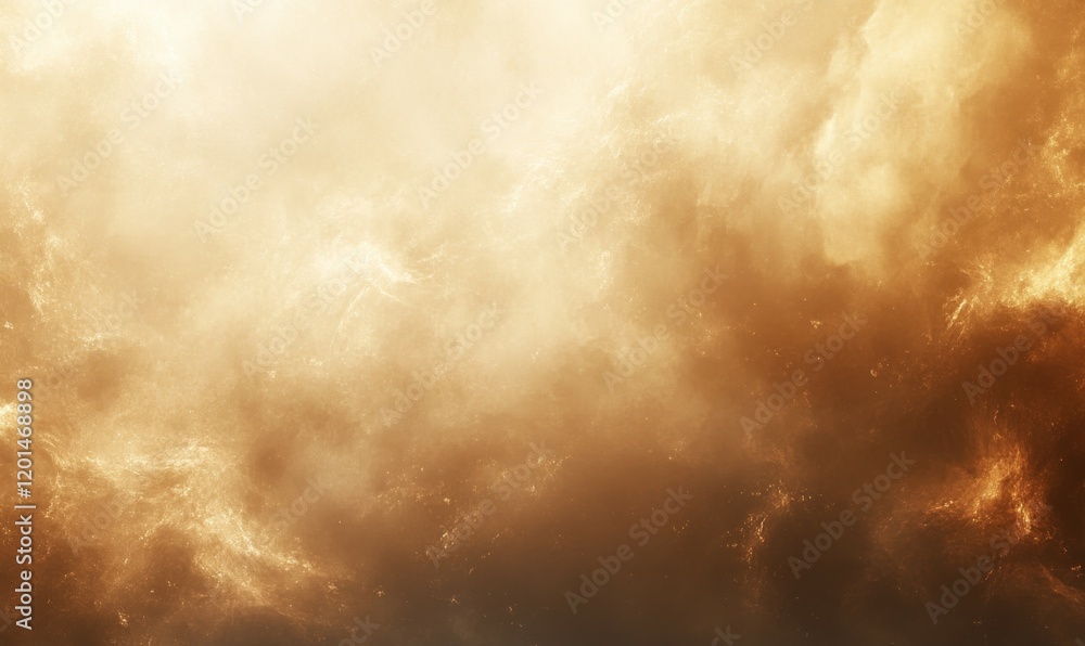Poster Abstract Haze: A dreamy and ethereal background with soft, warm tones and scattered particles, perfect for adding a touch of magic and wonder to your designs.