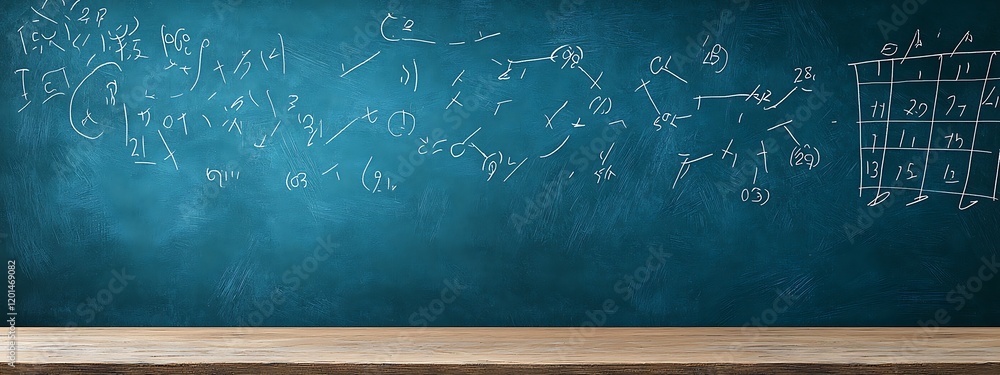Poster a blackboard showing the steps to solve a problem in fluid mechanics