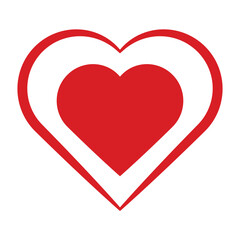 Hart icon vector, Love icon vector illustration.