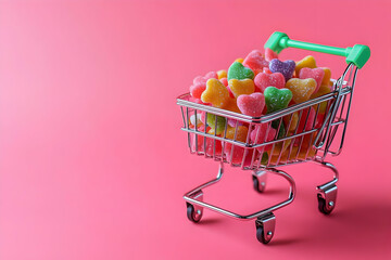 A minimal abstract background featuring a red podium on a coral backdrop, ideal for product presentations.