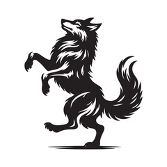 wolf black silhouette 