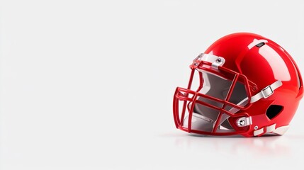 Fototapeta premium Football Helmet Isolated on White Background. Generative AI